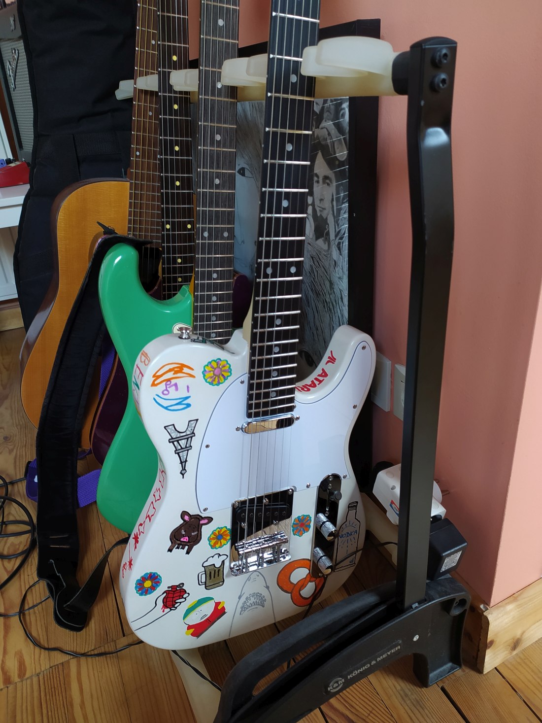 guitare telecaster kit harley benton thomann
