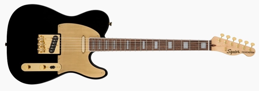 Squier Telecaster 40th Anniversary Gold Edition Black
